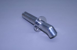 1 1/4" O.D. Stainless Single Water Discharge Fitting 45° Turn Down