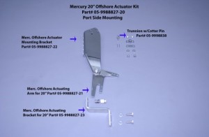 Merc 20" Offshore Actuator Kit (Port Side)