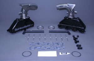Set Of Bb Manifolds 8.1 / 496 Volvo With Stainless Risers