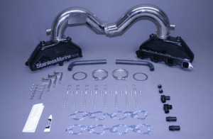 Set Of Bb Manifolds 525 Merc Efi/ ..600 Sc-700 Sc  W Stainless Risers & Special Brackets  Built To Fit