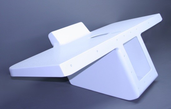 23" Single With 72" Wide Platform White - 12