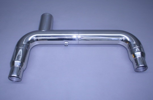 3" X 3" X 4" Polished Stainless Exhaust Crossover Collector(Ea)