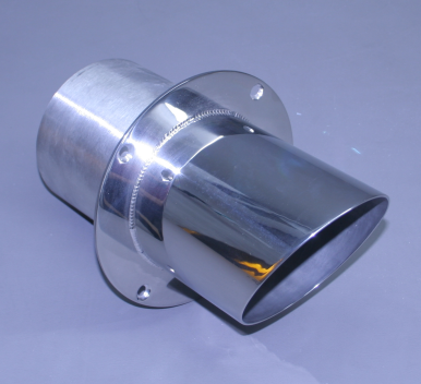5" Exhaust Tip Straight Flange / Angled End 30