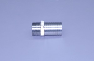 1 1/4" N.P.T. X 1 1/4" Straight Hose Barb Fitting Stainless (Ea)