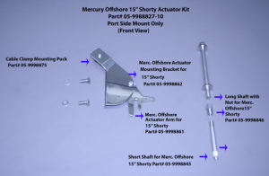 Merc. Offshore 15” Shorty Actuator Kit