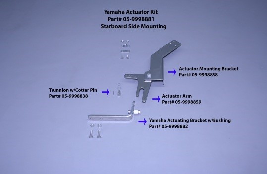 Yamaha Actuator Kit (Stbd Only) 1 Yamaha Actuator Kit (Stbd Only)