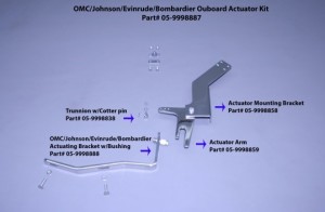 Omc / Johnson / Envinrude / Bombardier Actuating Bracket With Bushing (Ea)