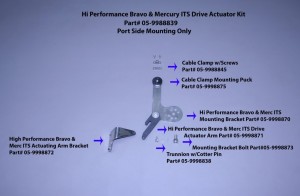Hi Performance Bravo & Merc ITS Drive Actuator Mounting Bracket